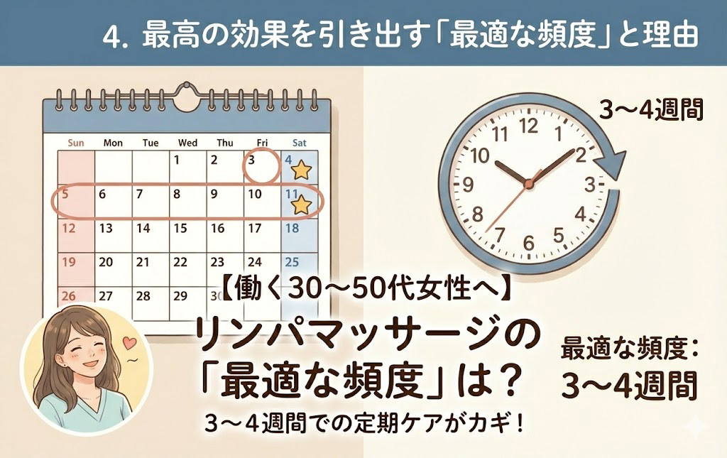 最高の効果を引き出すリンパケアの「最適な頻度」と理由